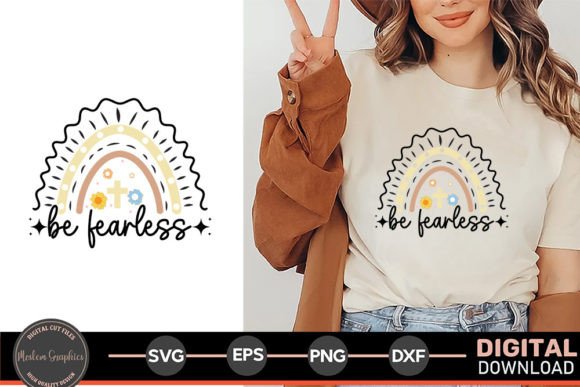 Be Fearless Retro SVG: Graphics & T-Shirt Designs