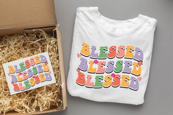 Blessed Groovy Christian Svg Design Graphics
