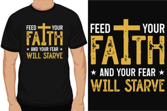 Faith or Jesus Typography Graphics for T-Shirt Designs