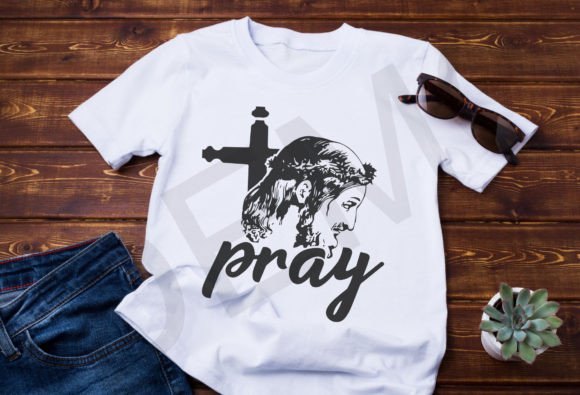 Pray Svg Graphics for T-Shirt Designs